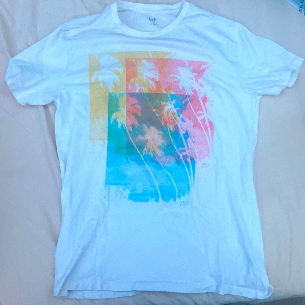 Gap White Summer 1969 T-Shirt Small